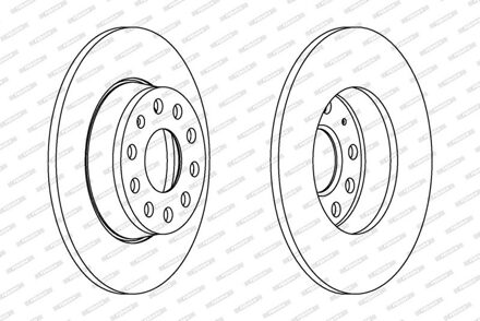 Audi Remschijf DDF1895C