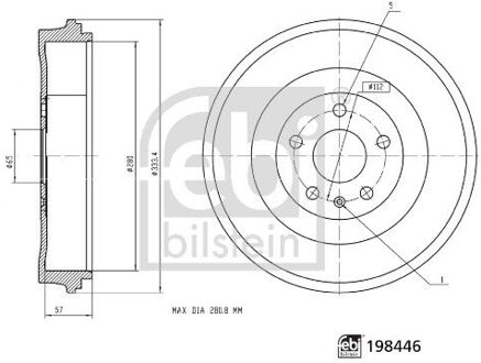 Audi Remtrommel 198446