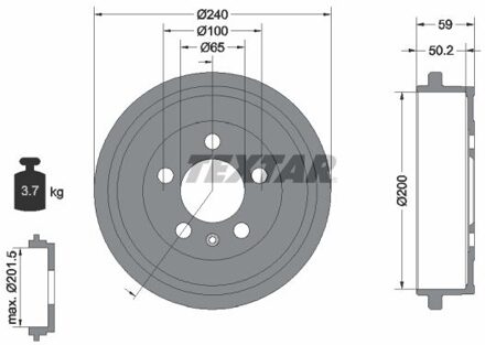 Audi Remtrommel 94023800
