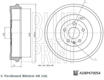 Audi Remtrommel ADBP470054