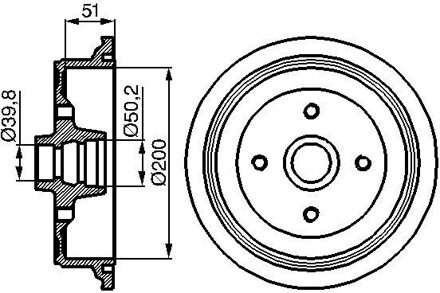 Audi Remtrommel Audi DB096
