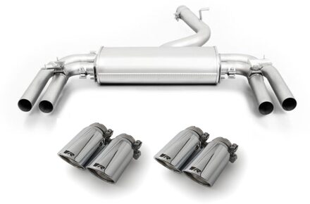 Audi Remus uitlaat passend voor Audi S3 Sportback (8V) - Chroom Schuin 0469131500004655SR