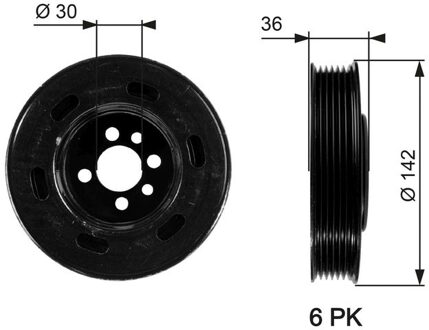 Audi Riemschijf, krukas DriveAlign® TVD1009