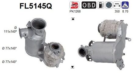 Audi Roetfilter, uitlaatinstallatie FL5145Q