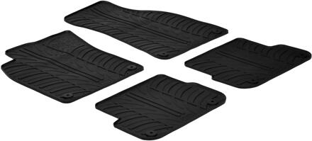 Audi Rubbermatten passend voor Audi A6 4F 2005-2011 (T profiel 4-delig + montageclips)