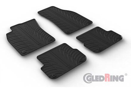 Audi Rubbermatten passend voor Audi A6 (4F) Avant 2005-2011 (T profiel 4-delig + montageclips) GL0712