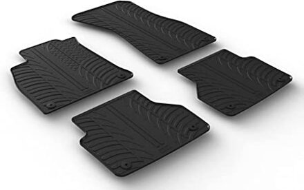 Audi Rubbermatten passend voor Audi A6 & A7 5/2018- (T profiel 4-delig + montageclips)
