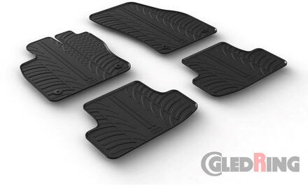 Audi Rubbermatten passend voor Audi Q2 11/2016- (T profiel 4-delig + montageclips)
