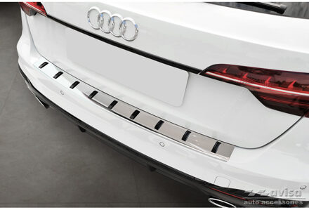 Audi RVS Bumper beschermer passend voor Audi A4 Avant B9 (incl. S-Line) 2015-2019 & Facelift 2019- - AV252036