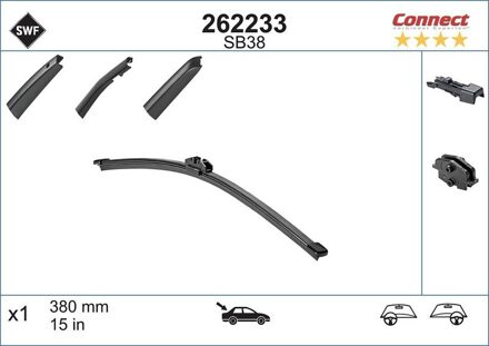 Audi SB38 Ruitenwissers ACHTER 38CM 262233