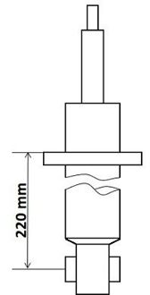 Audi Schokdemper 3418024