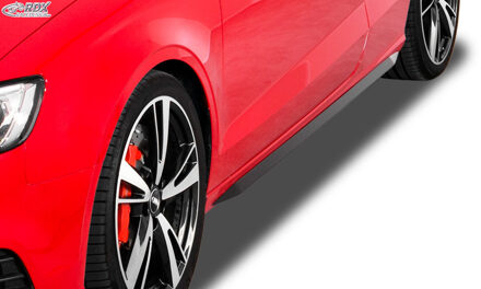 Audi Sideskirts 'Slim' Audi A3 (8V7) Cabrio 2013- (ABS zwart glanzend) RDSAU53