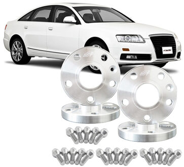 Audi Simoni Racing Aluminium Spoorverbreder Set - 2x13mm(VA) - 2x20mm(AA) (Naaf 57,1mm) inclusief wielbou SRSVVAG003