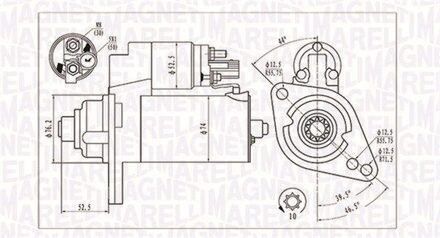 Audi Startmotor / Starter MQS1293