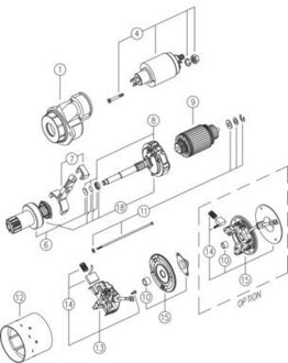 Audi Startmotor / Starter MS381