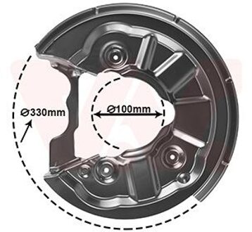 Audi Stofschild Achter L 4946373