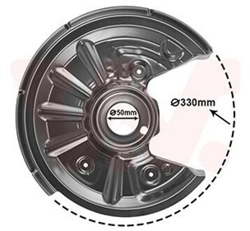 Audi Stofschild Achter R 0335374
