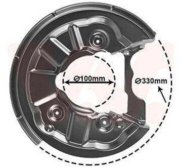 Audi Stofschild Achter R 4946374