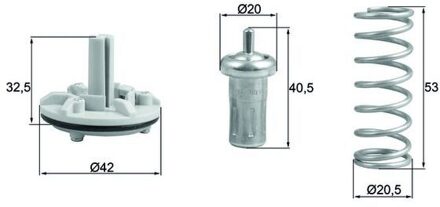 Audi Thermostaat, koelvloeistof TX18380D