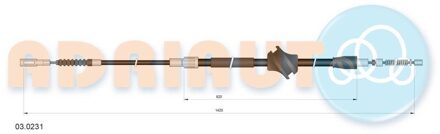 Audi Trekkabel, parkeerrem 030231