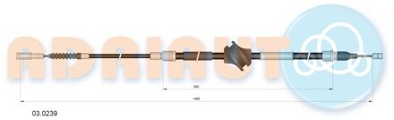 Audi Trekkabel, parkeerrem 030239