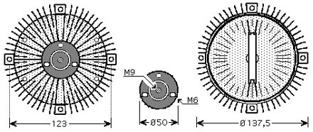 Audi Ventilator Visco Koppeling 4 Cyl 5836740