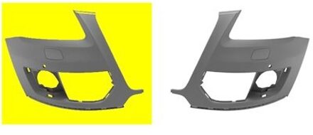 Audi VOORBUMPERBLAD HOEK RECHT met KOPLAMPSPROEIER-GATEN met PDC-GATEN 0380568