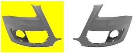Audi VOORBUMPERBLAD HOEK RECHT met KOPLAMPSPROEIER-GATEN zonder PDC-GATEN 0380562