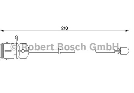 Audi Waarschuwingscontact, remvoering-/blokslijtage Voor