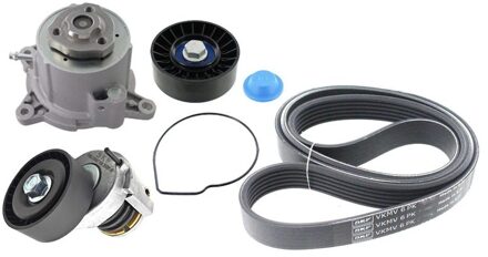 Audi Waterpomp + Multi V-riemset VKMC31154