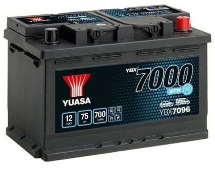 Audi Yuasa Accu YBX7096 75 Ah YBX7096