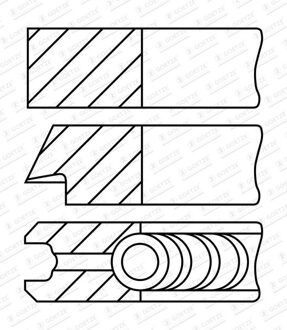 Audi Zuigerveerset 0814830000