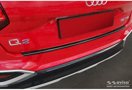 Audi Zwart RVS Bumper beschermer passend voor Audi Q2 Facelift 2020- AV245187