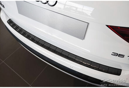 Audi Zwart RVS Bumper beschermer passend voor Audi Q3 II 2019- 'Ribs' AV245358