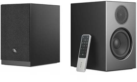 audio pro A28 W-Series Smart Multiroom 2x75W Boekenplank speaker Zwart