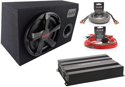 AUDIO SYSTEM Subwoofer set CARBON 10 BR + CARBON-200.4 + Bekabeling CARBONBASSSET10