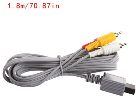 Audio Video Av Stereo 3 Rca Composiet Kabel 1.8M Voor Nintendo Wii Game Console
