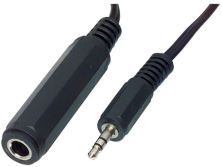 Audio / video kabel 3.5mm stereo jack plug - 6.35mm stereo jack socket 0,20 m