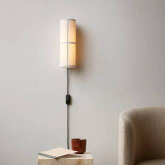 Audo Hashira LED wandlamp met stekker, naturel natuurkleuren