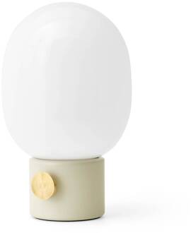 Audo JWDA tafellamp van staal, albast opaalwit, albast wit (Pantone 7527)