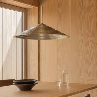 Audo LED hanglamp Chancery, Ø 75 cm, aluminiumkleurig