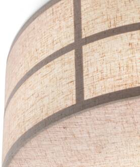 Audo plafondlamp Hashira, natuurlijke kleur, linnen, Ø 50 cm natuurlijke kleuren