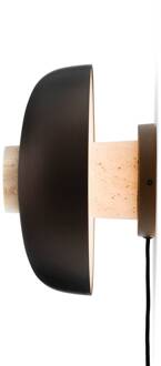 Audo TR Reverse LED wandlamp, stekker, zand/brons beige, brons, bruin