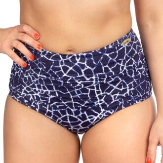 Audrey Navy Crackle Bikini Maxi Brief * Actie * Versch.kleure/Patroon,Blauw - 48