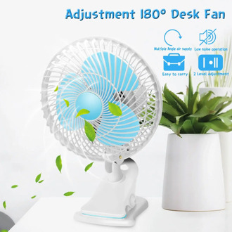 AUGIENB 220V 180 Degree Adjustable Mini Desktop Fan High-Speed Air Desk and Clip On Fan With Fan Head Clamp For Dormitory Office