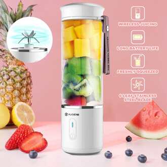 Augienb 500Ml Elektrische Fruit Juicer Glas Mini Draagbare Handheld Smoothie Maker Blenders Mixer Usb Oplaadbare Voor Home Reizen