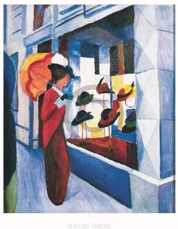 August Macke - Hutladen Kunstdruk 60x80cm