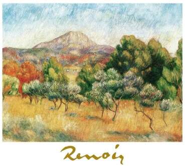 Auguste Renoir - Il Mont Sainte-victoire Kunstdruk 70x50cm