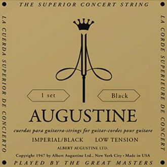 Augustine AU-IMBK Black snarenset klassiek Black snarenset klassiek, medium tension trebles & light tension basses