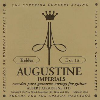 Augustine AUIMP-1 E-1 snaar voor klassieke gitaar E-1 snaar voor klassieke gitaar, clear nylon, medium